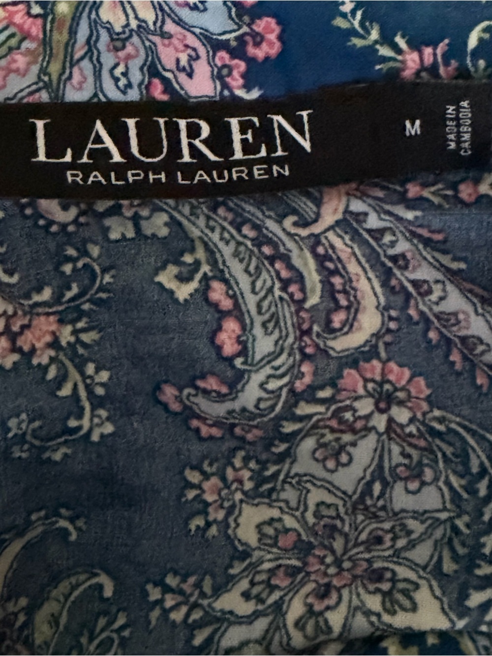 Lauren Ralph Lauren Paisley Button-Up Shirt – Size M – Like New - Picture 9 of 9